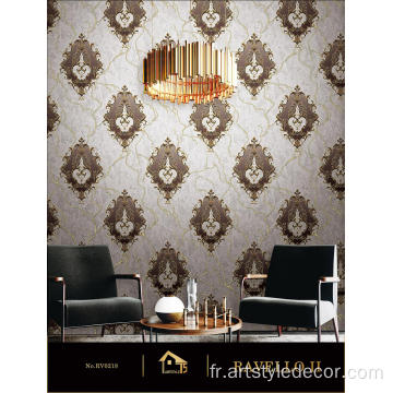 3d damask PVC Chambre Decor Wallpaper